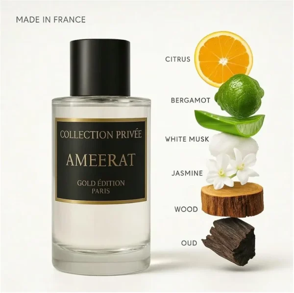 Parfum AMEERAT Collection Privée Nouvelle Edition (Gold Edition), Idée Cadeau, un parfum longue durée et unisexe de 50 ml, fabriqué en France (AMEERAT) – Image 2